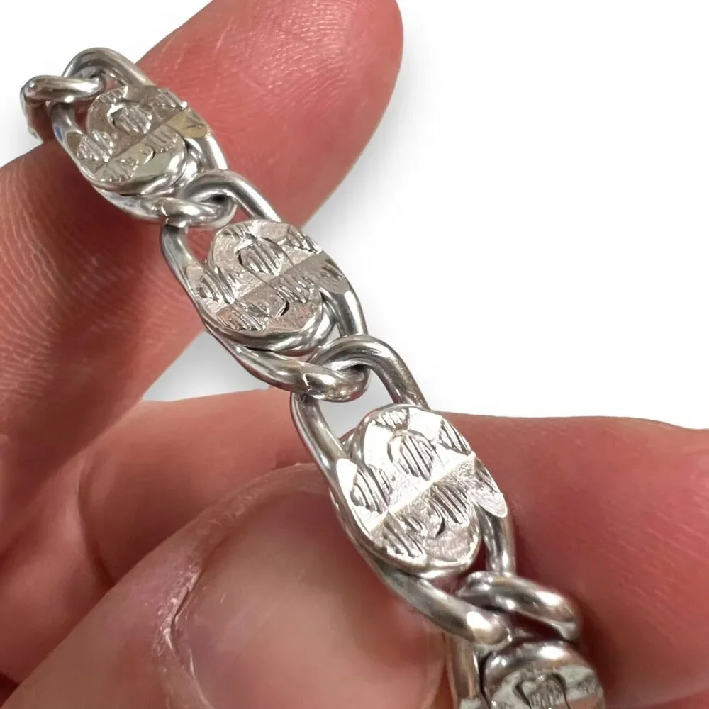 Sarah Coventry Womens Chain Bracelet Silver Tone Stamped
